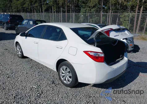 2016 Toyota Corolla Le z USA, uszkodzony, nr VIN 5YFBURHE7GP435681